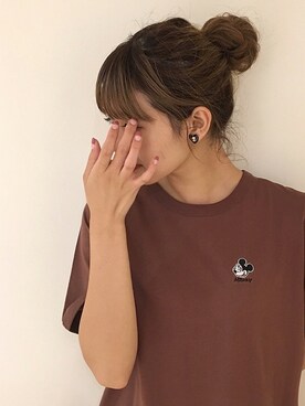 「ミッキー」｜Mikuさん（レディース・161cm）の夏コーディネート