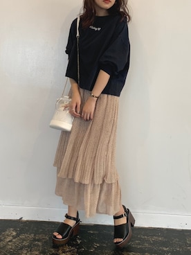 Mikuさん（レディース・161cm）の春コーディネート