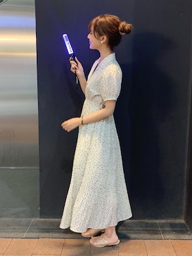 「Heather（ヘザー）のアイテム（ワンピース/ドレス）」を使った、Mikuさん（レディース・160cm）の夏コーディネート