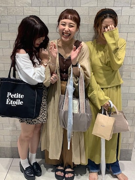 「ワッフルワンピース」｜Mikuさん（レディース・161cm）の秋コーディネート