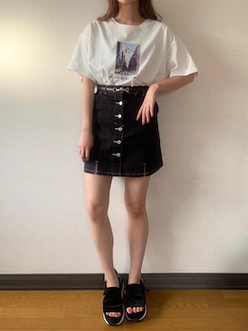 ベルトを使った ミニスカ の人気ファッションコーディネート Wear