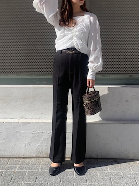 「Heather（ヘザー）のアイテム（アクセサリー）」を使った、Mikuさん（レディース・162cm）の秋コーディネート