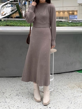 Mikuさん（レディース・162cm）の冬コーディネート