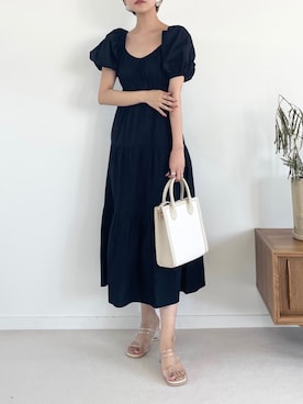 「Heather（ヘザー）のアイテム（ワンピース/ドレス）」を使った、Mikuさん（レディース・162cm）の春コーディネート