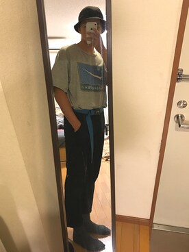 「ELLE（エル）のアイテム（帽子）」を使った、kaitokaitoさん（メンズ・170cm）の夏コーディネート