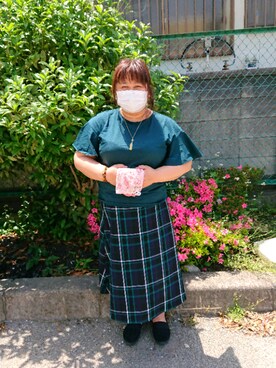 「Passportのアイテム」を使った、かおりんさん（レディース・156cm）の春コーディネート