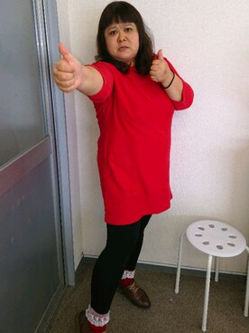 「grn（ジーアールエヌ）のアイテム（ワンピース/ドレス）」を使った、かおりんさん（レディース・156cm）の秋コーディネート