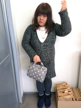 「eur3（エウルキューブ）のアイテム」を使った、かおりんさん（レディース・156cm）の春コーディネート