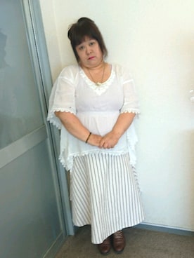 「eur3（エウルキューブ）のアイテム」を使った、かおりんさん（レディース・156cm）の春コーディネート