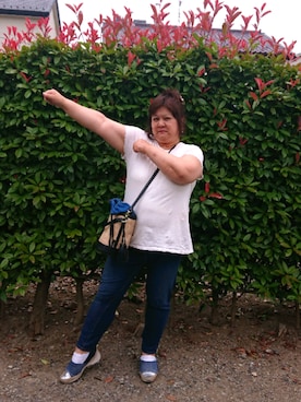 「Brilliant（-）のアイテム」を使った、かおりんさん（レディース・156cm）の夏コーディネート