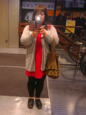 「grn（ジーアールエヌ）のアイテム（ワンピース/ドレス）」を使った、かおりんさん（レディース・156cm）の秋コーディネート