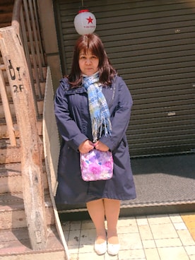 「Cocoonist（コクーニスト）のアイテム」を使った、かおりんさん（レディース・156cm）の春コーディネート