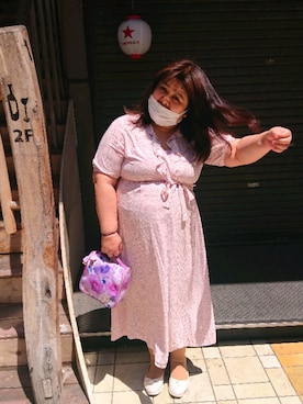 「Cocoonist（コクーニスト）のアイテム」を使った、かおりんさん（レディース・156cm）の春コーディネート