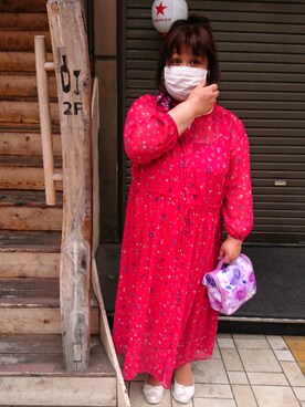 「Cocoonist（コクーニスト）のアイテム」を使った、かおりんさん（レディース・156cm）の春コーディネート