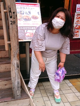 「Cocoonist（コクーニスト）のアイテム」を使った、かおりんさん（レディース・156cm）の春コーディネート