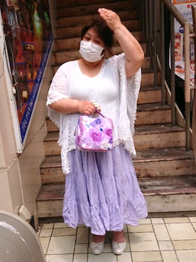 「Cocoonist（コクーニスト）のアイテム」を使った、かおりんさん（レディース・156cm）の春コーディネート