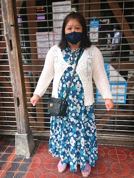 「spice edition（スパイスエディション）のアイテム」を使った、かおりんさん（レディース・156cm）の夏コーディネート