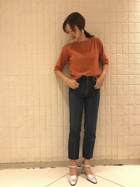 「アイテム（ドレスシューズ）」を使った、haruka_hiroseさん（レディース・159cm）の春コーディネート