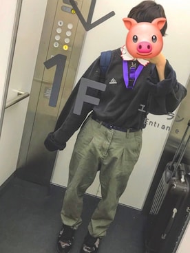 「アビレックス」｜ふじさん（レディース・154cm・20代）の冬コーディネート