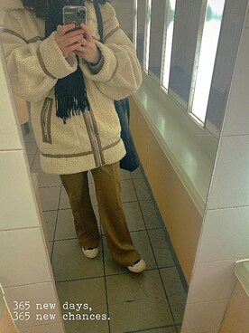 「お気に入りコーデ」｜「アイテム（ジャケット/アウター）」を使った、ねこちゃ。さん（レディース・153cm）の冬コーディネート