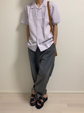 「SHIPS JET BLUE（シップスジェットブルー）のアイテム（バッグ）」を使った、さとしさん（メンズ・175cm）の夏コーディネート