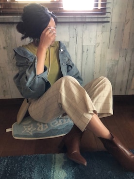 ｐａｎさん（レディース・172cm）の春コーディネート