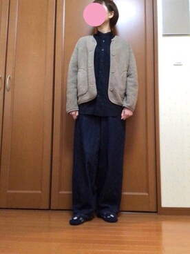「ノーカラージャケット」｜すずめさん（レディース・160cm）の春コーディネート