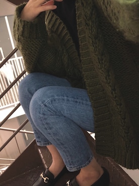 「FREAK'S STORE（フリークスストア）の【WEB限定】ビットローファー（ローファー）」を使った、zaomomさん（レディース・155cm）の秋コーディネート