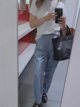 「FREAK'S STORE（フリークスストア）の【WEB限定】ビットローファー（ローファー）」を使った、zaomomさん（レディース・156cm）の夏コーディネート
