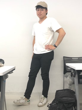 「うきうき♡春のデニムコーデ」｜しゅんやさん（メンズ・173cm）の夏コーディネート