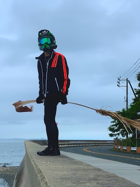 「DIESEL（ディーゼル）のアイテム（ナイロンジャケット）」を使った、takaさん（メンズ・173cm）の夏コーディネート