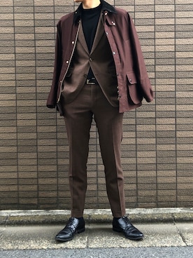 「Letroyes（ルトロワ）のアイテム」を使った、Yumaさん（メンズ・182cm）の春コーディネート