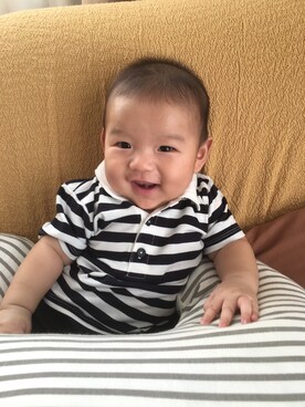 「COMME CA ISM（コムサイズム）のアイテム（Tシャツ/カットソー、ブラック系）」を使った、hrmomさん（レディース）の秋コーディネート
