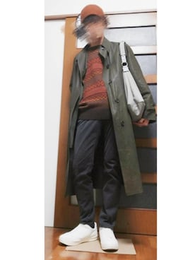「レインコート」｜きりきりさん（メンズ・172cm）の冬コーディネート