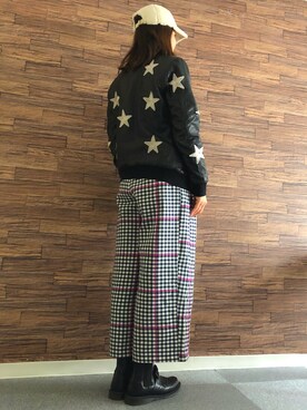 「もこもこキャップ」｜Tomocoさん（レディース・162cm）の秋コーディネート