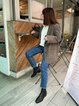 「Cover（-）のアイテム」を使った、Penny Loさん（レディース・151cm）の冬コーディネート