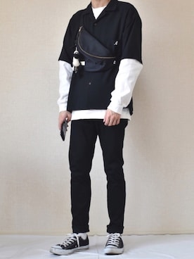 「GIVENCHY（ジバンシイ）のアイテム（チノパンツ）」を使った、すばるさん（メンズ・168cm）の春コーディネート
