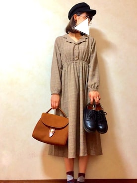 「sango（sango）のアイテム」を使った、おかゆさん（レディース・163cm）の秋コーディネート