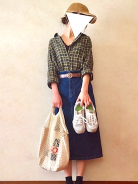 「RETRO GIRL（レトロガール）のアイテム」を使った、おかゆさん（レディース・163cm）の秋コーディネート