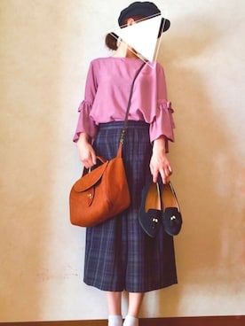 「sango（sango）のアイテム」を使った、おかゆさん（レディース・163cm）の秋コーディネート