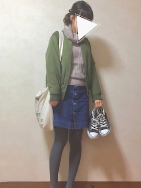 「RETRO GIRL（レトロガール）のアイテム」を使った、おかゆさん（レディース・163cm）の秋コーディネート