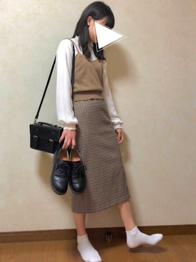 「RETRO GIRL（レトロガール）のアイテム」を使った、おかゆさん（レディース・163cm）の秋コーディネート