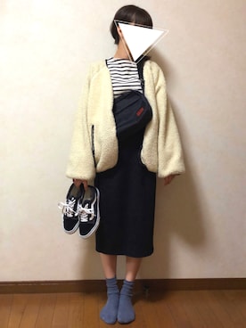 「RETRO GIRL（レトロガール）のアイテム」を使った、おかゆさん（レディース・163cm）の冬コーディネート
