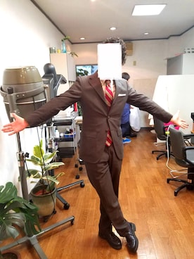 「ブルックスブラザーズ」｜「アイテム（セットアップ）」を使った、Team-NBrさん（メンズ・162cm）の秋コーディネート