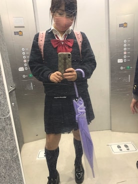 「ユニクロニット」｜まりさん（レディース・150cm）の秋コーディネート