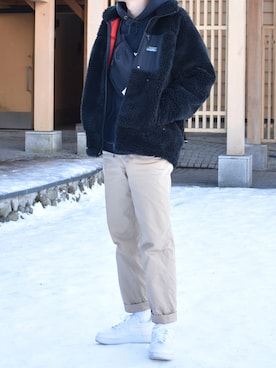 「KIXSIX（キックスシックス）のアイテム」を使った、Kentoさん（メンズ・175cm）の冬コーディネート