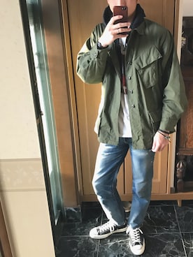 「ANATOMICA（アナトミカ）のアイテム（その他アウター）」を使った、RRMさん（メンズ・178cm）の春コーディネート