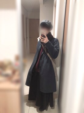 「新年一発目」｜「アイテム（チェスターコート）」を使った、くくさん（メンズ・172cm）の冬コーディネート