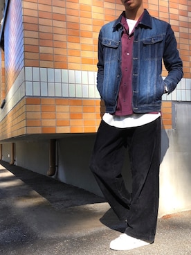 「SPADE（スペード）のアイテム（ジャケット/アウター）」を使った、misoさん（メンズ・168cm）の冬コーディネート