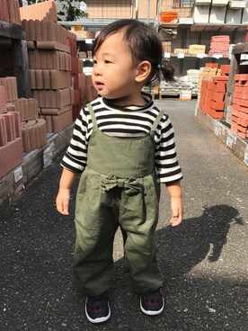 「妹ちゃん」｜yu_chan0808さん（キッズ・80cm）の秋コーディネート